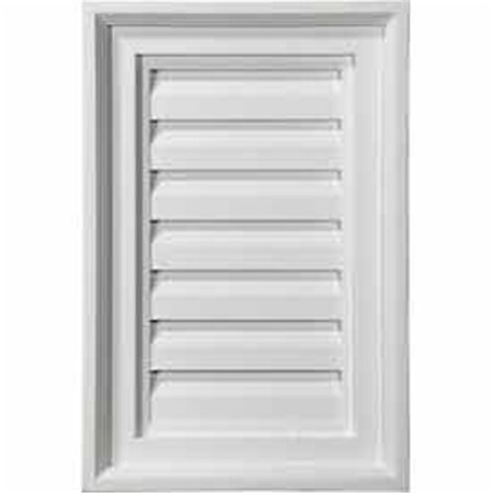 Dwellingdesigns 24 In. W x 24 In. H Vertical Gable Vent Louver, Decorative accents DW68965